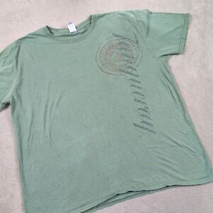 Gildan Tanqueray Gin T Shirt XL Mens Green Y2K Graphic Softstyle Promo Tee